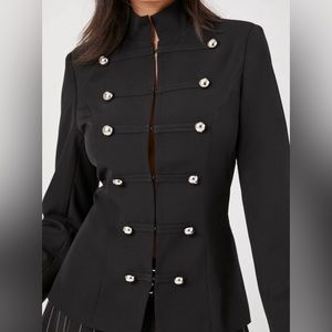 ❌SOLD❌ Mock Neck Double-Breasted Blazer